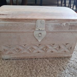 Light colored small storage box